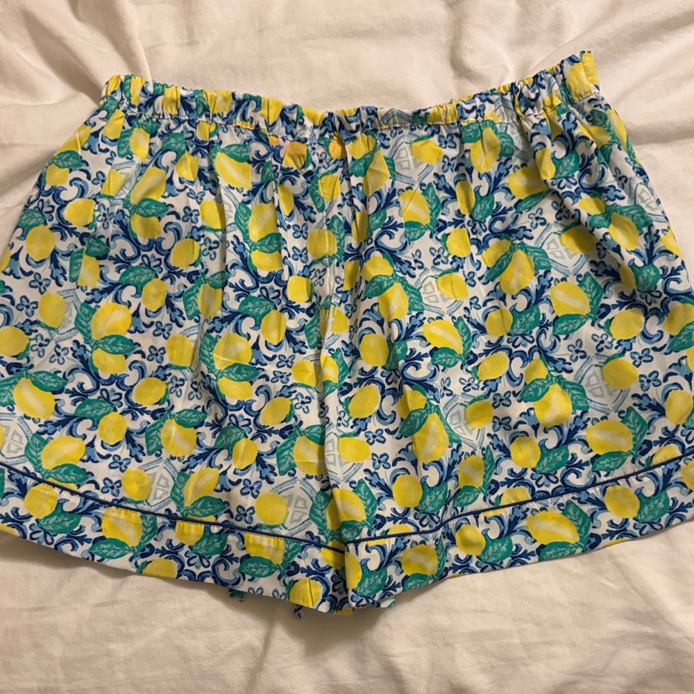 Isaac Mizrahi Lemon Print Women's Pajama Set - Picture 4 of 8
